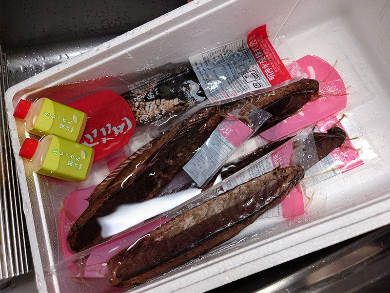 かつおを解凍